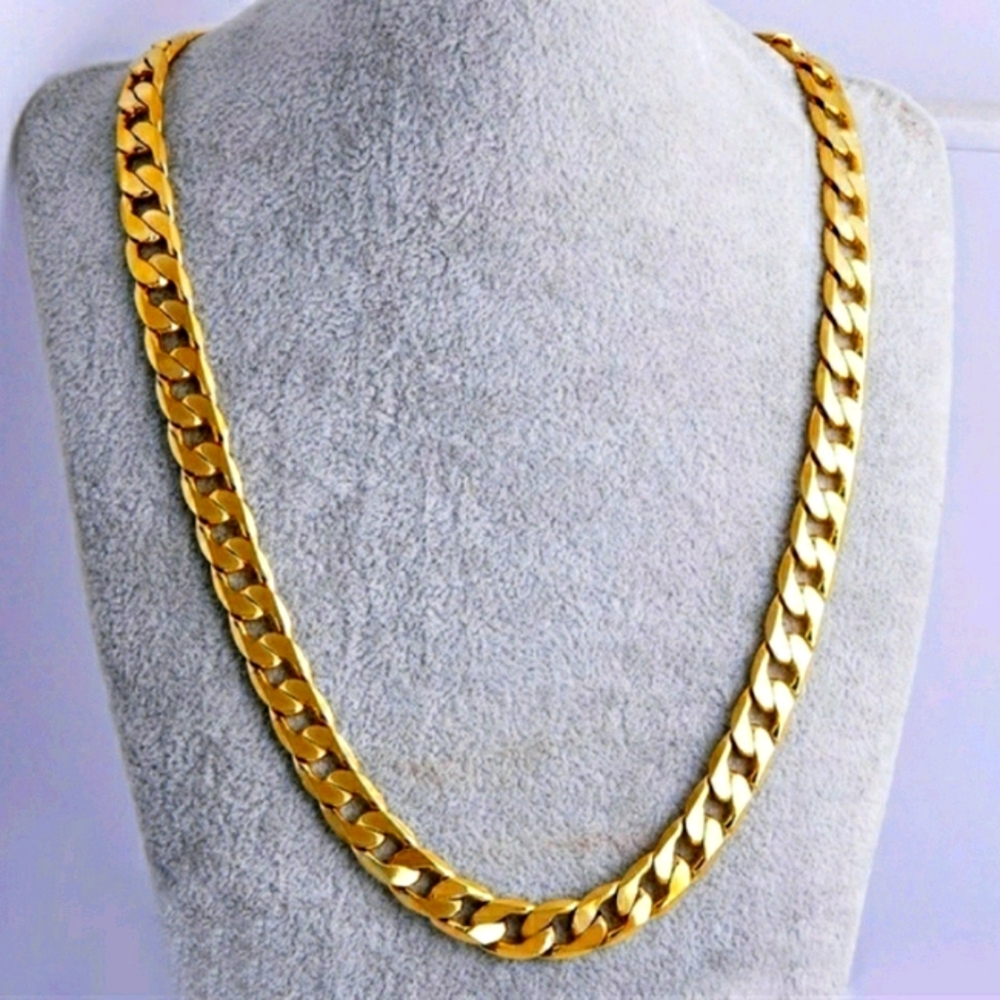 18K Gold plated Necklace for Men and Women.
